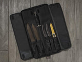 Asaya Chef Knife Roll Bag - 12 Pockets for Knives and Kitchen Utensils - Lightweight, Durable, and Stain Resistant Nylon - Perfect for the Traveling Chef - Knives not Included