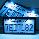 LivTee Super Bright 12V Waterproof Tag Screw Bolt License Plate LED Lights Holder Legal for Car Motorcycle Truck RV ATV Bike, Ice Blue(2PCS)