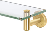 Gatco 4296 Latitude II 20-Inch Glass Shelf, Satin Nickel