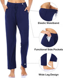 Women's Casual Pants Soft Stretch Loose Yoga Pants Comfy Pull on Lounge Leisure Pants for Women with Pockets