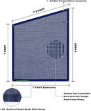 leaveshade RV Awning Sunshade Screen ●Tentproinc Navy Blue Mesh Sun Shade ●Block Sunshine from Patio Side Direction ●Motorhome Camping Trailer UV Sunblocker ●Canopy Sunscreen-3 Years Lasting