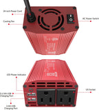 300W Power Inverter DC 12V to 110V AC Car Inverter with 4.2A Dual USB Car Adapter