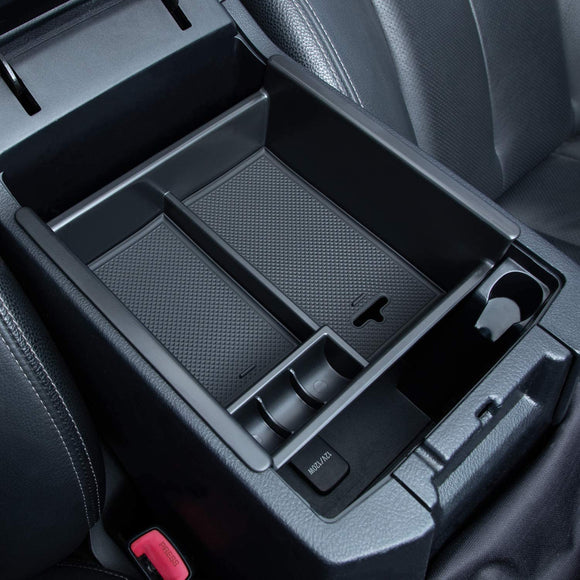 JKCOVER Center Console Organizer Tray Compatible with Toyota 4Runner 2010-2019 2020 2021 4Runner Accessories,Insert Armrest Box Secondary Storage ABS Black Materials
