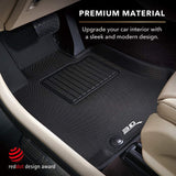 3D MAXpider All-Weather Floor Mats for Tesla Model Y 5-Seater 2020 Custom Fit Car Mats Floor Liners, Kagu Series (Does NOT fit 7-Seater)