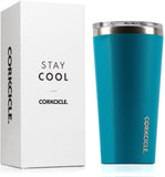 Corkcicle 16oz Tumbler - VIP Collection - Triple Insulated Stainless Steel Travel Mug, Luxe Leopard