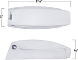 Camp'N - 12 Pack- Baggage Door Catch - Clip - Holder - for RV, Trailer, Camper, Motor Home Baggage Doors (White)