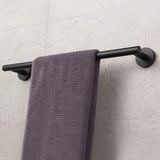 GERZWY Bathroom Towel Bar 18" Stainless Steel Towel Bar Matte Black Contemporary Style Wall Mount for Bath Kitchen AG1101C45-BK