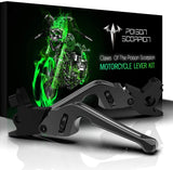 POISON SCORPION Chrome 0204A CNC Brake Clutch Levers Compatible with Dyna | Softail | Touring | CVO | Sportster Model Motorcycle 1Pair