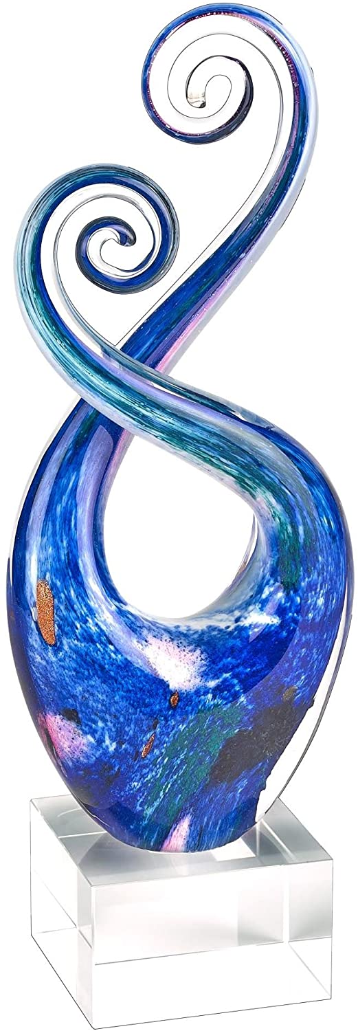 Badash Monet Murano-Style Art Glass Centerpiece - 10