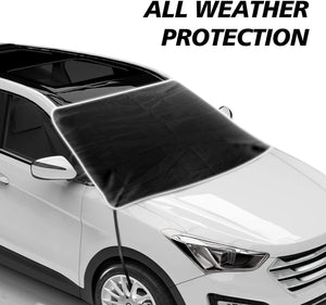 JASVIC Car Windshield Sun Shade Umbrella - Foldable Car Umbrella Sunshade Cover UV Block Car Front Window (Heat Insulation Protection) for Auto Windshield Covers Trucks Cars (Large)