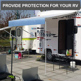 RV Awning Fabric Replacement Waterproof Vinyl Shade Screen for Awnings Camping Universal Fit Fabric Sun Shade UV Sun Blocker Canopy RV Awning Shade Shelter Fabric - 19' (Fabric 18'2")