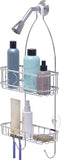 Simple Houseware Bathroom Hanging Shower Head Caddy Organizer, Chrome (22 x 10.2 x 4.2 inches)