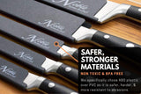 10-Piece Universal Knife Edge Guards are More Durable, Non-BPA, Gentle on Your Blades, and Long-Lasting. Noble Home & Chef Knife Covers Are Non-Toxic and Abrasion Resistant! (Knives Not Included)