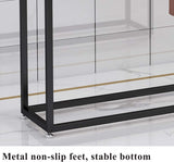 Towel Rack Towel Holder Stands for Bathrooms Free Standing with 2 Towel Rails Towel Drying Shelf with Rust-Resistant Finish for Bath Hand and Face Towels,Gold,75x20x110cm