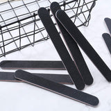 Nail File 10 PCS Professional Double Sided 100/180 Grit Nail Files Emery Board Black Manicure Pedicure Tool and Nail Buffering Files
