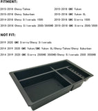 Center Console Organizer Compatible with 2014 2015 2016 2017 2018 Chevy Silverado Tahoe Suburban and GMC Sierra Yukon Tray Accessories Armrest Storage-Full Console w/Bucket Seats ONLY