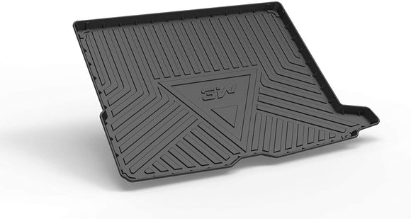 3W Cargo Liner Compatible for Benz GLC Trunk Mat2016-2021 All Weather Custom Fit Trunk Liner for Benz GLC Heavy Duty Trunk Mat Behind 2nd Row Black