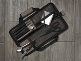 Asaya Chef Knife Roll Bag - 12 Pockets for Knives and Kitchen Utensils - Lightweight, Durable, and Stain Resistant Nylon - Perfect for the Traveling Chef - Knives not Included