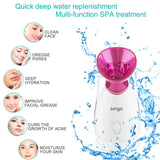 Facial Steamer Face Steamer  Hot Mist Skin Moisturizing Opening Skin Pores Removing Blackhead Home SPA 5PCS Skin Care Kit