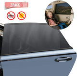 Car Sun Window Shade - Car Window Bug Screen-Window Sunshades Breathable Mesh Baby Car Rear, Protect Kids from Sun Glare and UV Rays-Rear Side Car Shade Fits Most Cars (2 Pack)