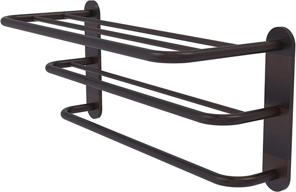 Allied Brass HTL-3-VB Three Tier Hotel Style Drying Rack Towel Shelf, Venetian Bronze