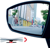Ampper Blind Spot Mirror, 2" Round HD Glass Convex Rear View Mirror, Pack of 2