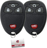 KeylessOption Keyless Entry Remote Control Car Key Fob Replacement For 15913421 (Pack of 2)