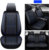 AOOG Leather Car Seat Covers, Leatherette Automotive Vehicle Cushion Cover for Cars SUV Pick-up Truck, Universal Non-Slip Vehicle Cushion Cover Waterproof Protectors Interior Accessories, Front Pair
