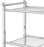 Organize It All Chrome 2 Tier Wall Mounting Bathroom Rack with Towel Bars