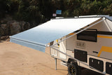Awnlux RV Awning Fabric Replacement Waterproof Vinyl Shade Screen for Awnings Camping Universal Fit Fabric Sun Shade UV Sun Blocker Canopy RV Awning Shade Shelter Ocean Blue-20'(Fabric 19'2")
