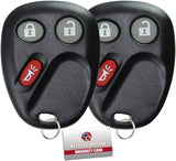 KeylessOption Keyless Entry Remote Control Car Key Fob Replacement for LHJ011 (Pack of 2)