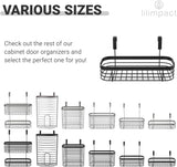 Lilimpact Over the Cabinet Kitchen Storage Organizer Tray for Sponges, Scrubbers, Brushes (Black)
