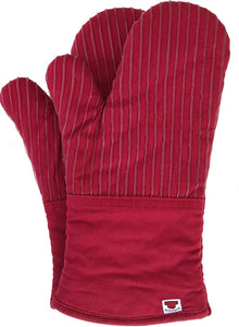 Big Red House Oven Mitts, with The Heat Resistance of Silicone and Flexibility of Cotton, Recycled Cotton Infill, Terrycloth Lining, 480 F Heat Resistant Pair Grey