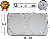 7sizes=Better fitment for Every Vehicle Car Windshield Sun Shade - Blocks UV Rays Sun Visor Protector, Sunshade To Keep Your Vehicle Cool And Damage Free,Easy To Use, Fits Windshields of Various Sizes