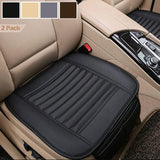 Big Ant 2 Pack Car Seat Cushions Interior Seat Covers Cushion Pad Mat for Auto Supplies Office Chair with Breathable PU Leather(Gray)