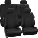 FH Group PU001102 PU Leather Seat Covers (Gray) Front Set – Universal Fit for Cars Trucks & SUVs