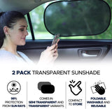 EcoNour Car Shades for Side Windows Baby | Complete Sun Protection Car Window Covers for Privacy Blackout | UV Protection Baby Sunshade for Car Window | Car Back Shade Blocks Sun Glare 20x12 (4 Pack)