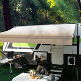 HITORHIKE RV Awning Fabric Replacement Standard Grade Premium Vinyl (14'(Fabric 13'2"), Beige Fade)