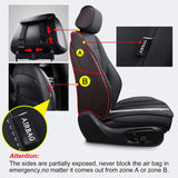 AOOG Leather Car Seat Covers, Universal Non-Slip Vehicle Cushion Cover for Cars SUV Pick-up Truck, Leatherette Automotive Vehicle Cushion Cover Waterproof Protectors Interior Accessories,Driver's Seat