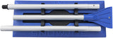 Snow Joe SJBLZD 2-in-1 Snow Broom with 18-Inch Foam Head + Large Ice Scraper, Blue