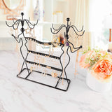 Jewelry Organizer Two Lady Earring Holder and Necklace Stand Display