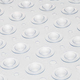 ENKOSI Square Shower Mat 21 x 21 inch for Shower Stall Floors Bathtub Mat Non Slip Firm Grip Bathroom Mat with Over 160 Strong Suction Cups (Clear)