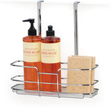 Lynk Over Cabinet Door Organizer - Tall Shelf - w/Molded Tray - Chrome