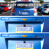 ZEROXCLUB HD 1080P Wireless Backup Camera Kit with 5'' Monitor, Digital License Plate Front/Rear View Reversing Observation System for Car Pickup Trucks SUVs Vans Clear Night Vision 152° Wide View-B5