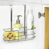 Lynk Over Cabinet Door Organizer - Tall Shelf - w/Molded Tray - Chrome