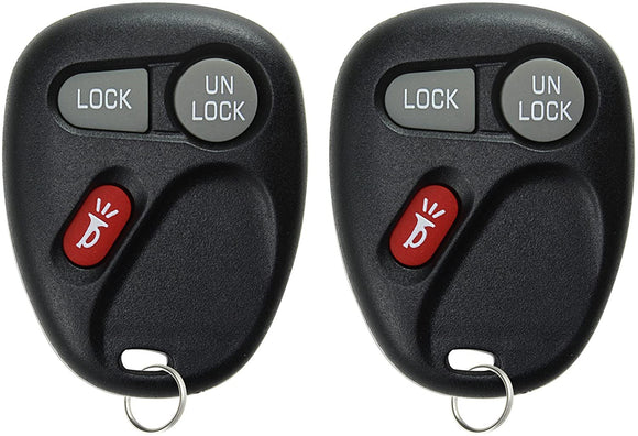 KeylessOption Keyless Entry Remote Control Car Key Fob Replacement for 15732803 (Pack of 2)