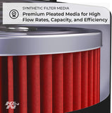 K&N Motorcycle Oil Filter: High Performance, Premium, Designed to be used with Synthetic or Conventional Oils: Fits Select Honda, Kawasaki Vehicles, KN-202 , black