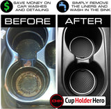 CupHolderHero for Honda Odyssey Accessories 2018-2021 Premium Custom Interior Non-Slip Anti Dust Cup Holder Inserts, Center Console Liner Mats, Door Pocket Liners 40-pc Set (White Trim)