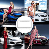 License Plate Frame for Women, Car Exterior Accessories, 2 Pack Handcrafted Crystal Premium Stainless Steel Bling License Plate Covers