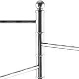 MyGift 40-Inch Freestanding Metal Bathroom Towel/Kitchen Towel Rack Stand with 3 Swivel Arms